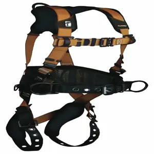 FALLTECH G7081BXL Full Body Harness, 425 Lbs. Capacity, Xl Size, Brown/Gold | CH6PKZ 49CD54