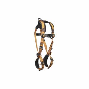 FALLTECH G7082BFDM Full Body Harness, Positioning, Vest Harness, Quick-Connect/Quick-Connect, Cam, M, Brown | CR3AMC 55MK83