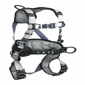 FALLTECH G7089BS Full Body Harness, 425 Lbs. Capacity, S Size, Silver | CH6PLG 55ML07