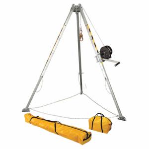 FALLTECH G7507 Confined Space System, 4 5/8 Ft To 8 Ft Ht, 24 Inch To 3 3/8 Ft Base, 310 Lb Wt Capacity | CV4FNV 49Z791