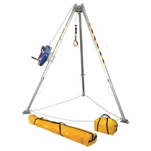 FALLTECH G7508 Confined Space System, 4 5/8 Ft To 8 Ft Ht, 24 Inch To 3 3/8 Ft Base, 310 Lb Wt Capacity | CV4FNU 49Z792