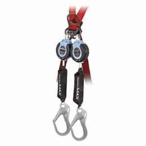 FALLTECH G82709TB3 Self-Retracting Lifeline, 2 1/2 Inch Steel Rebar Hook Anchor, Harness Steel Carabiner | CP4XHH 49CD45