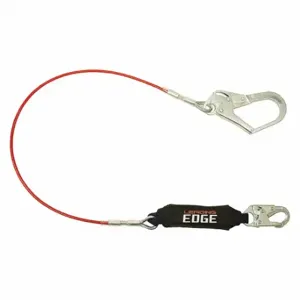 FALLTECH G8354LE3 Shock-Absorbing Lanyard, Shock Pack, Stainless Steel Rebar Hook, Steel Snap Hook, 1 Legs | CV2RHC 283KP1