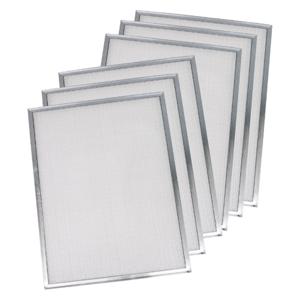FANTECH 40459 Filter Kit, MERV3, Washable Aluminum Mesh, 11.5 x 15 Inch Size, Pack Of 6 | CL3ZBY