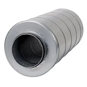 FANTECH 411282 Circular Silencer, 4 Inch Duct | CL3ZHN