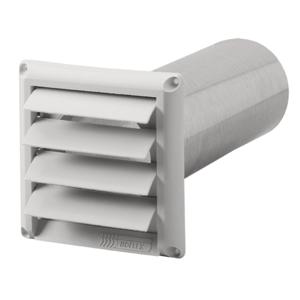 FANTECH 45151 Louver For Exterior Wall Mount, 4 Inch Duct, Plastic | CL3ZGN