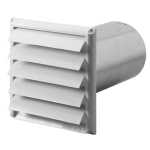 FANTECH HS 6W Louver For Exterior Wall Mount, 6 Inch Duct, Plastic | AA7FLJ 15W872