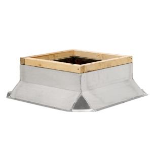 FANTECH 47217 Non-Ventilated Roof Curb, 8 Inch Height, 21.5 Inch Inside Dia., Galvanized Steel | CL3YLX