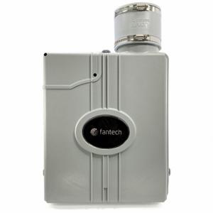 FANTECH Rn2SL Radon Fan, 158 Cfm Max, 4 1/2 Inch Duct, 87 W, 120V AC, 1 Ph, Ip44, 60 Hz Freq, Plastic | CP4XME 797WA0
