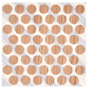 FAST CAP FCSW916RO 250 Screw Cap, Wood Red Oak, 9/16 Inch Size, 52Pk | AD2WPM 3VJU7