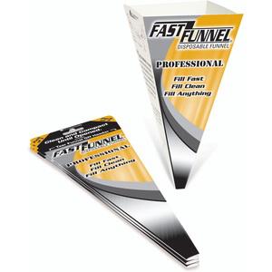 FAST FUNNEL FF03-0140 Disposable Funnel, Inlet Size 8.75 x 4.25, PK144 | AX3DNN