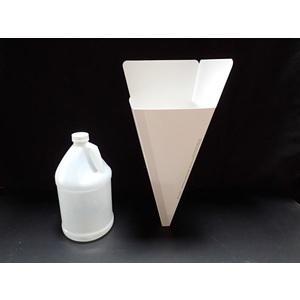 FAST FUNNEL FF06-0120 Disposable Funnel, Inlet Size 9.75 x 4, PK250 | AX3DNT