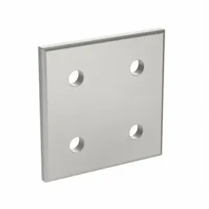 FATH INC 093VA8080 Joining Plate, Square Flat Plate, 76 mm x 76 mm x 6 mm, 8 9/64 mm Slot Width | CP4XVQ 55MT41