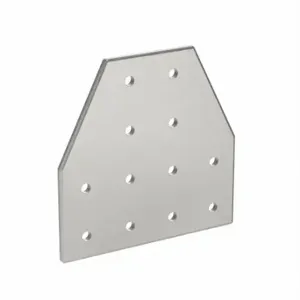 FATH INC 093VT180180D Joining Plate, Tee Flat Plate, 176 mm x 176 mm x 6 mm, 10 9/64 mm Slot Width | CP4XVU 55MT51