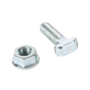 FATH 118287 Hammer Screw, Silver, M8-1.25 x 25mm, Zinc Plated Steel, Slot Size 8 | CV7YEB