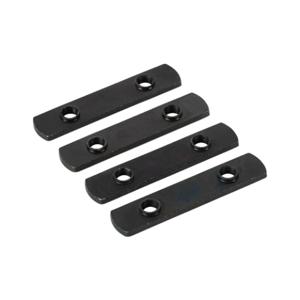 FATH 148802 Double Economy T-Nut, Black, M8-1.25, Zinc Plated Steel, Slot Size 8, Pack Of 4 | CV7UHM