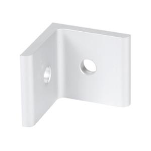 FATH 148899 Inside Corner Bracket, Silver, 90-Deg., 2 Holes, Anodized Aluminum, Slot Size 10 | CV7DNE