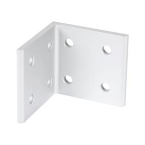 FATH 148906 Inside Corner Bracket, Silver, 90-Deg., 8 Holes, Anodized Aluminum, Slot Size 8 | CV7DNH