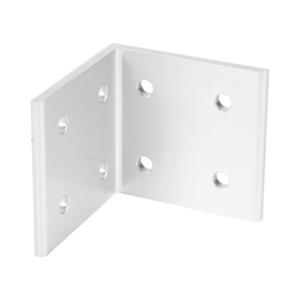 FATH 148907 Inside Corner Bracket, Silver, 90-Deg., 8 Holes, Anodized Aluminum, Slot Size 10 | CV7DNJ