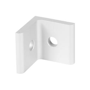 FATH 151124 Inside Corner Bracket, Silver, 90-Deg., 2 Holes, Anodized Aluminum, Slot Size 8 | CV7DPD