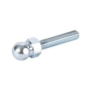 FATH 151201 Swivel Foot Threaded Rod, Silver, M8-1.25 x 40mm, Zinc Plated Steel, Ball Joint Size 15 | CV7YDE