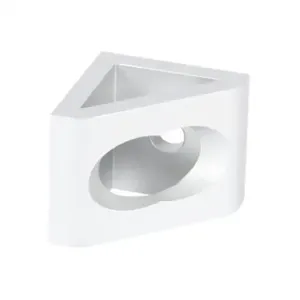 FATH 151226 Inside Corner Bracket, Silver, 90-Deg., 2 Holes, Anodized Aluminum | CV7DPV