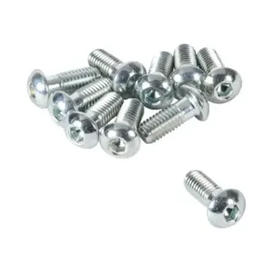 FATH 151241 Socket Cap Screw, Silver, M8-1.25 x 20mm, Zinc Plated Steel, Slot Size 8/10, Pack Of 10 | CV7YEH