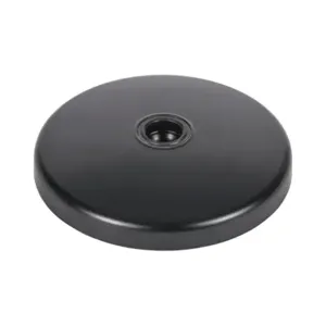 FATH 151257 Swivel Base With Anti-Slip Plate, Black, 100mm, Die-Cast Zinc, Ball Joint Size 15 | CV7VCZ