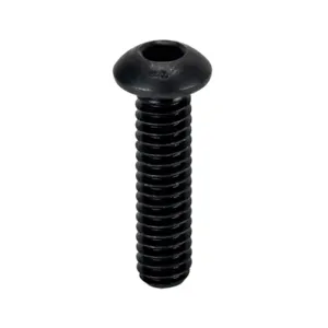 FATH 161052 Socket Cap Screw, Black, 1/4-20 Unc x 1 Inch Size, Zinc Plated Steel, Pack Of 10 | CV7YEP