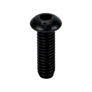 FATH 161055 Socket Cap Screw, Black, 5/16-18 Unc x 1 Inch Size, Zinc Plated Steel, Pack Of 10 | CV7YET