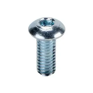 FATH 161056 Socket Cap Screw, Silver, M4-0.7 x 10mm, Zinc Plated Steel, 6/8/10 Slot Size, Pack Of 10 | CV7YEU