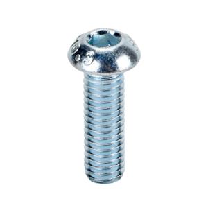 FATH 161063 Socket Cap Screw, Silver, M6-1.0 x 20mm, Zinc Plated Steel, 6/8/10 Slot Size, Pack Of 10 | CV7YEZ