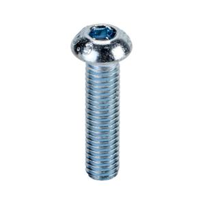 FATH 161064 Socket Cap Screw, Silver, M6-1.0 x 25mm, Zinc Plated Steel, 6/8/10 Slot Size, Pack Of 10 | CV7YFA