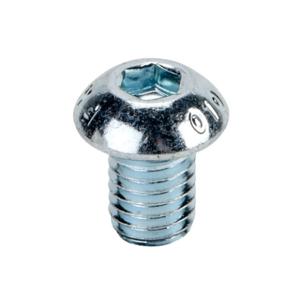 FATH 161065 Socket Cap Screw, Silver, M8-1.25 x 12mm, Zinc Plated Steel, Slot Size 8/10, Pack Of 10 | CV7YFB