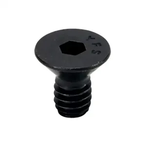 FATH 161074 Flat Head Socket Cap Screw, Black, 1/4-20 Unc x 1/2 Inch Size, Pack Of 10 | CV7YFK