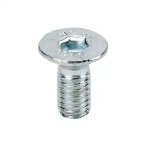 FATH 161079 Flat Head Socket Cap Screw, Silver, M6-1.0 x 14mm, Zinc Plated Steel, Pack Of 10 | CV7YFQ