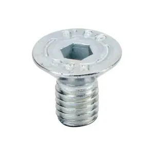 FATH 161083 Flat Head Socket Cap Screw, Silver, M8-1.25 x 14mm, Zinc Plated Steel, Pack Of 10 | CV7YFU