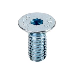 FATH 161085 Flat Head Socket Cap Screw, Silver, M8-1.25 x 18mm, Zinc Plated Steel, Pack Of 10 | CV7YFW