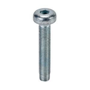 FATH 161107 Socket Cap Self-Tapping Screw, Silver, 7 x 40mm, Zinc Plated Steel, Pack Of 10 | CV7YGT