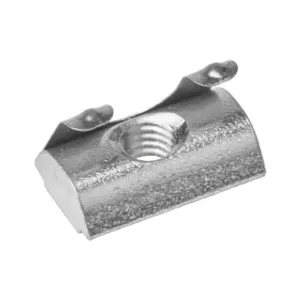 FATH 161112 Roll-In Nut, Silver, 10-32 Unf, Zinc Plated Steel, Slot Size 6, Pack Of 10 | CV7UJF