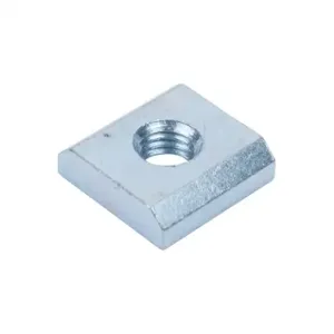 FATH 162887 Slide-In Nut, Silver, M8-1.25, Zinc Plated Steel, Slot Size 10, Pack Of 10 | CV7UKC