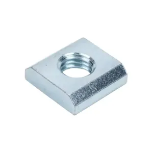 FATH 162888 Slide-In Nut, Silver, M10-1.5, Zinc Plated Steel, Slot Size 10, Pack Of 10 | CV7UKD