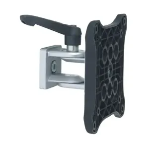 FATH 162897 Monitor Holder, Black/Silver, 118 x 118mm, Nylon/Die-Cast Zinc, Slot Size 8 | CV7QDR