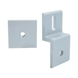 FATH 162919 Panel Holder, Silver, Anodized Aluminum, Slot Size 10 | CV7QEE