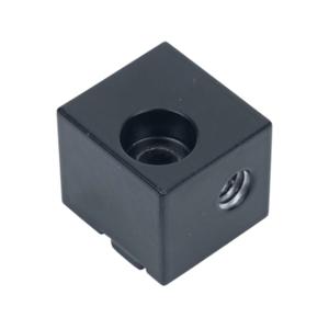 FATH 162921 Panel Mount Block, Black, Powder-Coated Aluminum, Slot Size 6 | CV7DCK