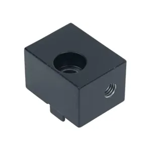 FATH 162927 Panel Mount Block, Black, Powder-Coated Aluminum, Slot Size 10 | CV7DCR