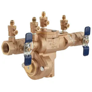 FEBCO 860-QT 1 1/2 Backflow Preventer Assembly, Quarter Turn Shutoff Valve, 1 1/2 Inch Size, Bronze | CA2KFV 1315