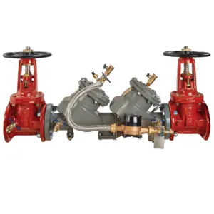 FEBCO LF856DCDA-OSY-GPM 8 Double Check Detector Backflow Preventer Assembly, Valve, 6 Inch Size | BR8KYK 0124453