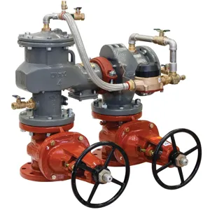 FEBCO LF876VDCDA-OSY-GPM 3 Backflow Preventer Assembly, Shutoff Valve, N Pattern, 3 Inch Size, Ductile Iron | BR8LAQ 0124475