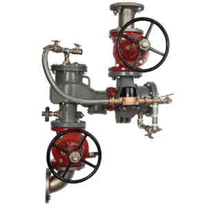 FEBCO LF876VDCDA-DOSY-GPM 3 Backflow Preventer Assembly, Shutoff Valve, 3 Inch Size, Ductile Iron | BR8LAL 0124476